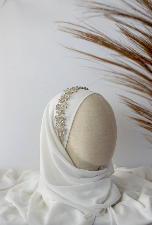 Bijou de tête en strass,